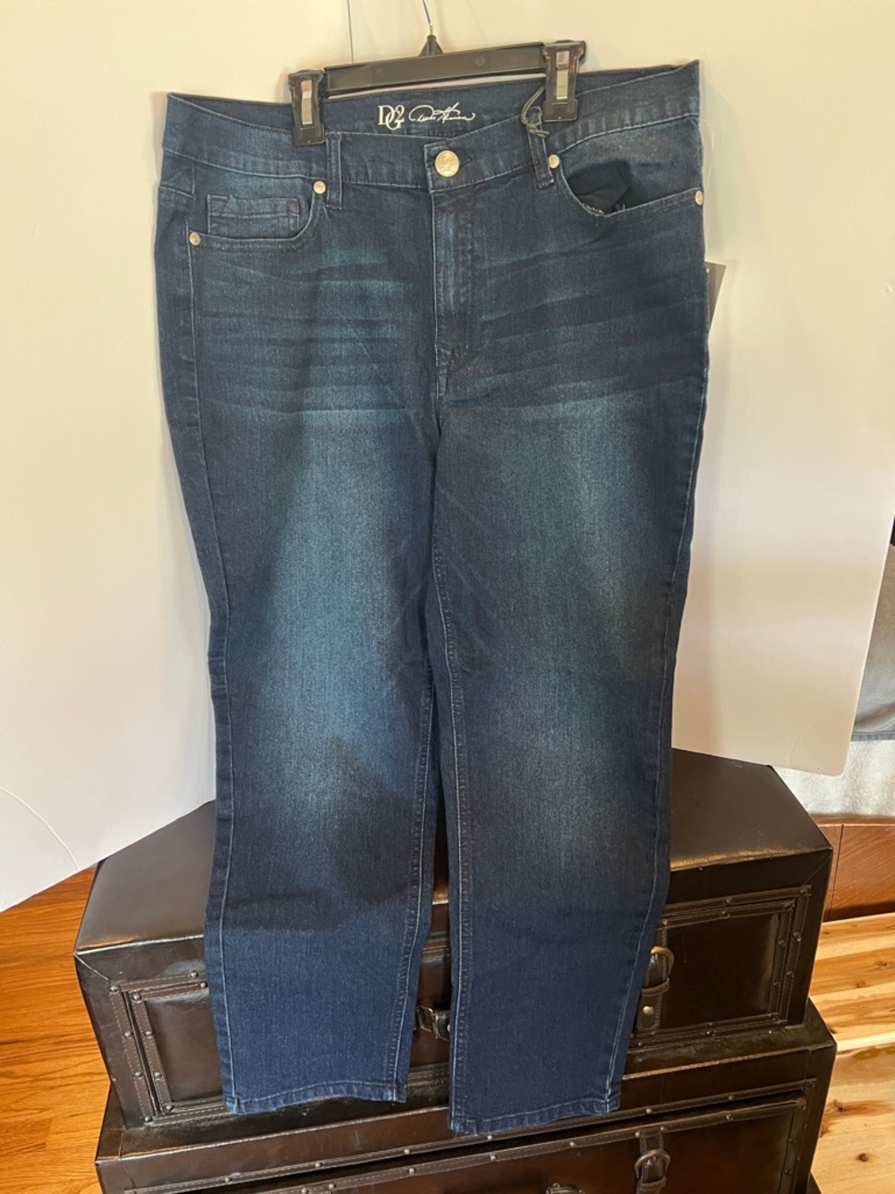 DG2 by Diane Gilman Dark Blue Skinny Jeans
